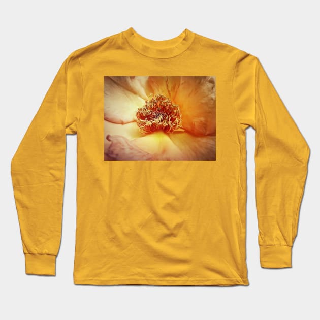 yellow rose Long Sleeve T-Shirt by psychoshadow